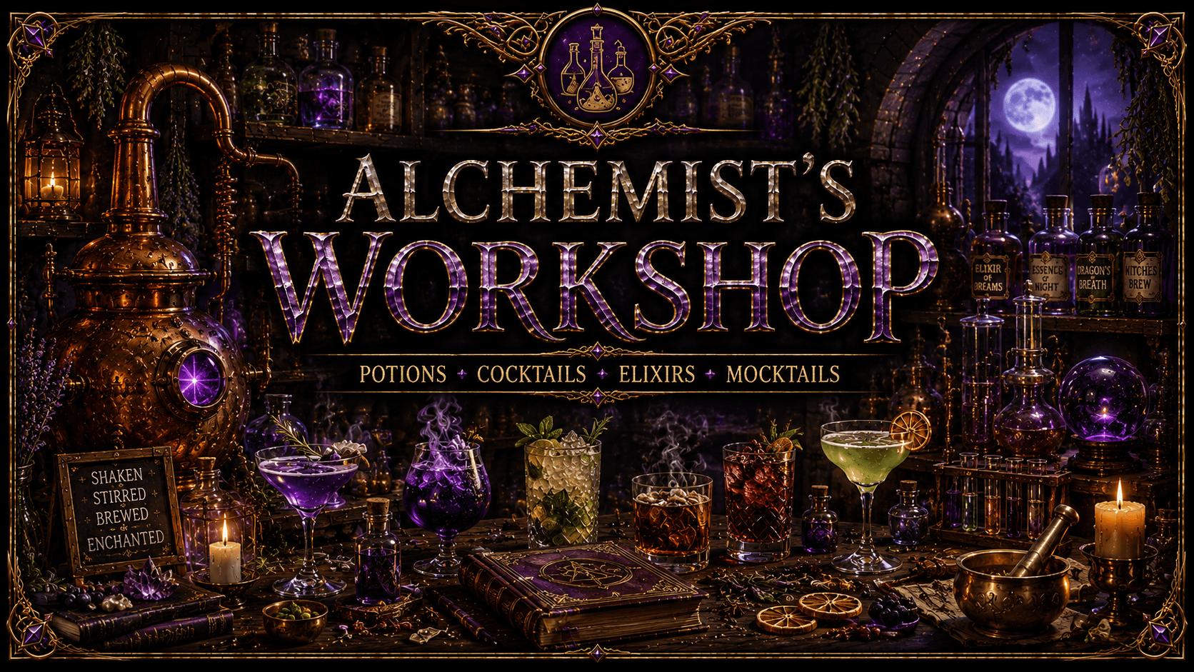 Alchemist's Workshop at DragonFire Kitchen