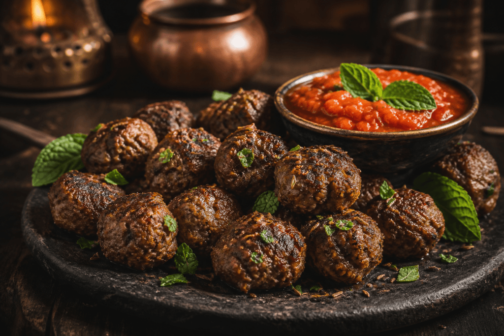 Bronze Market Spiced Meatballs