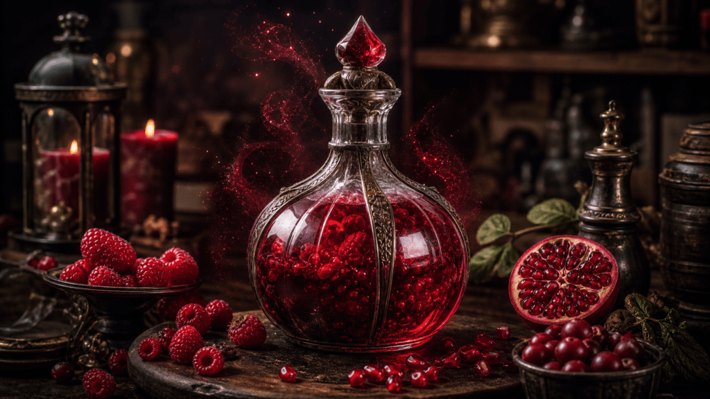 Crimson Berry Elixir with raspberries, cranberry and pomegranate