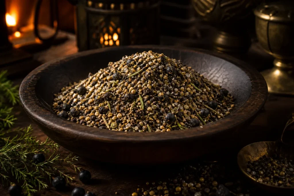 Ironwood Juniper Game Rub with rosemary and mustard