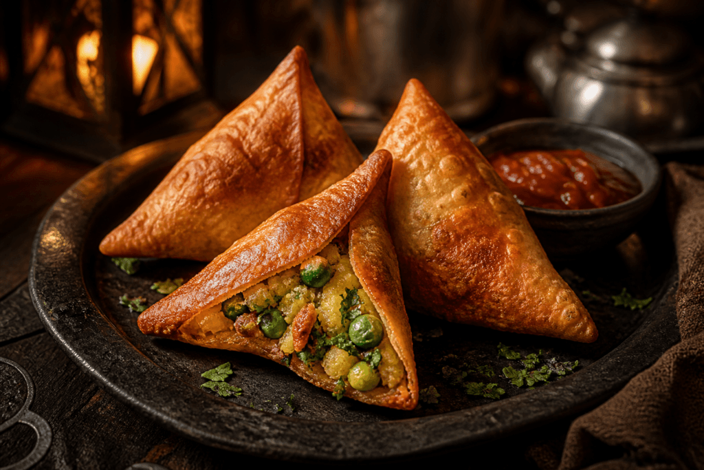 Rustscale Potato Samosas
